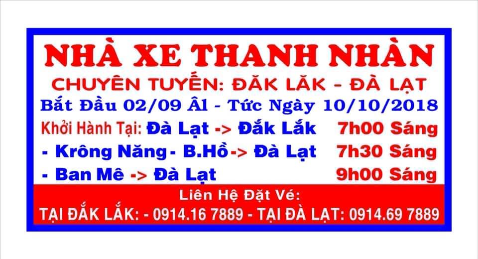 Hệ thống hoạt động nhà xe Thanh Nhàn