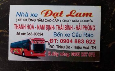 Nhà xe Đạt Lam – Cập nhật lịch trình, giá vé, liên hệ, dịch vụ xe