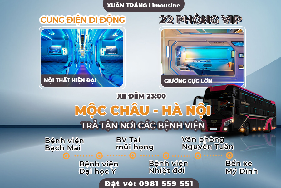 hệ thống hoạt động nhà xe Xuân Tráng