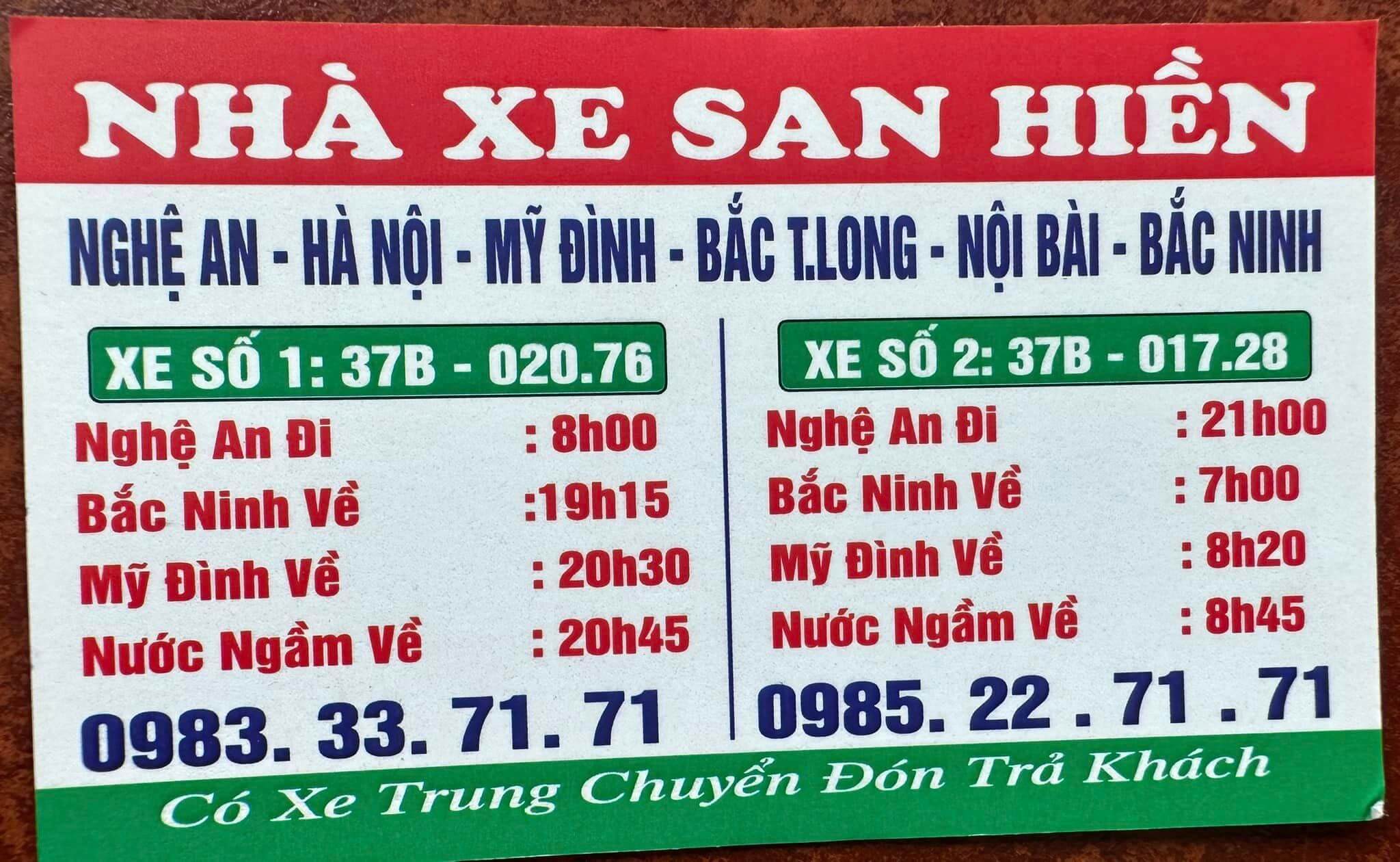 Nhà xe San Hiền