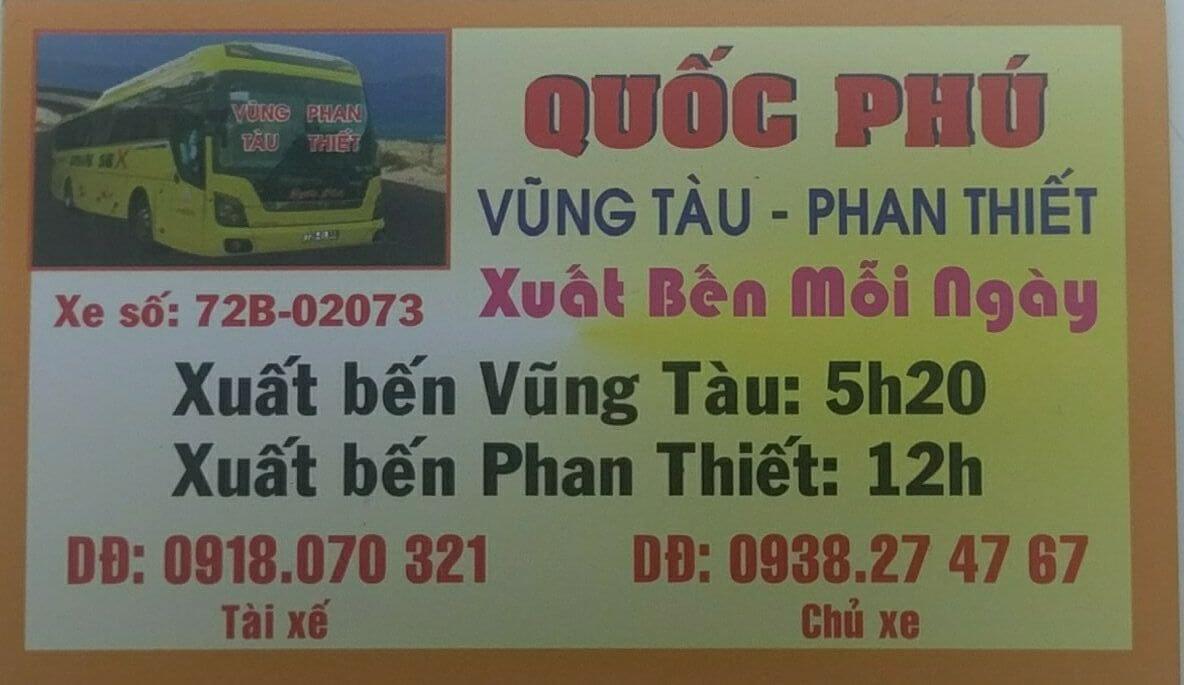 Hệ thống hoạt động nhà xe Quốc Phú