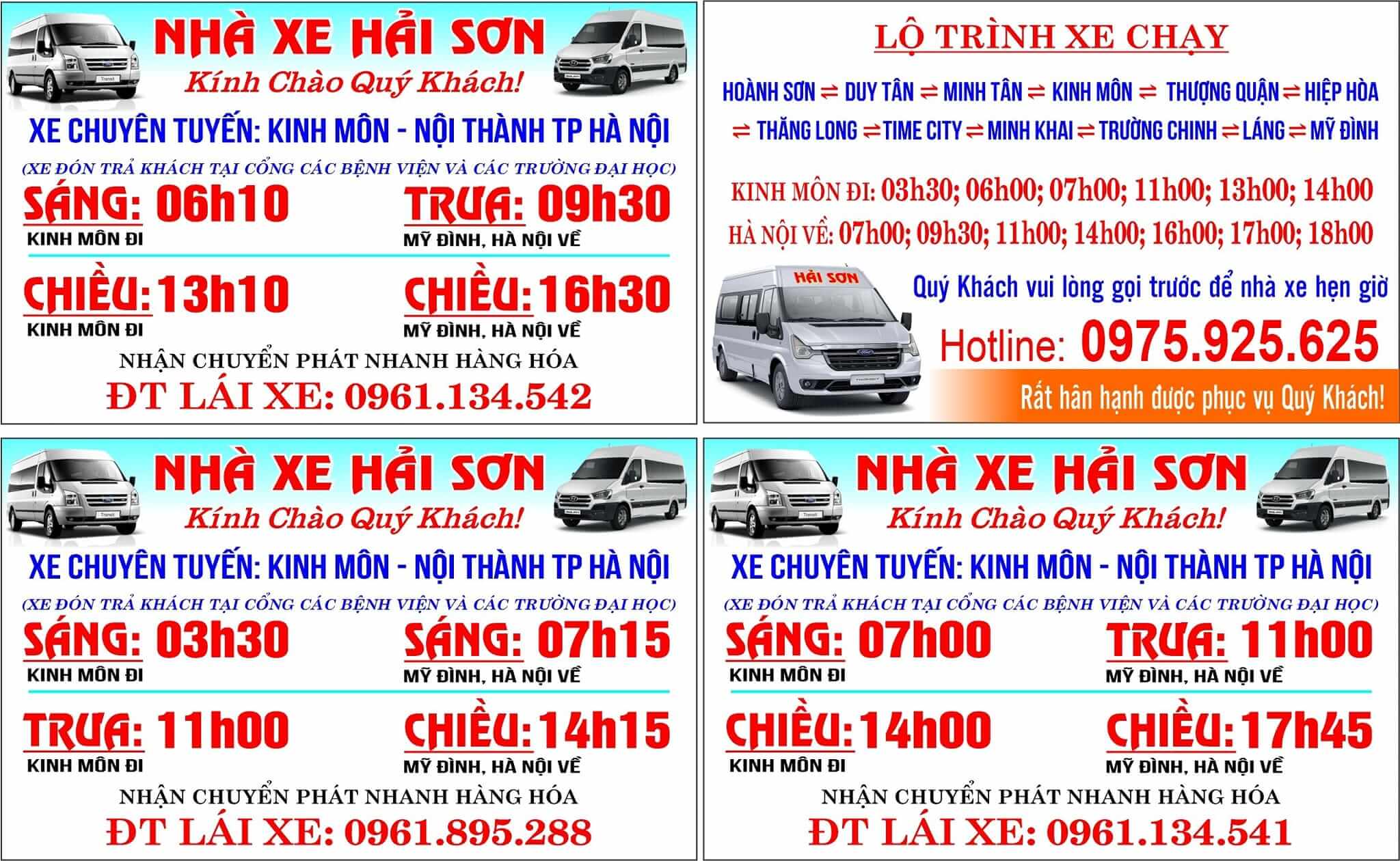 Hệ thống hoạt động nhà xe Năm Thu