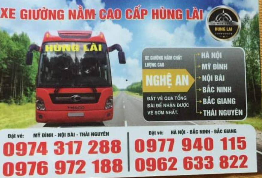 Hệ thống hoạt động nhà xe Hùng Lài