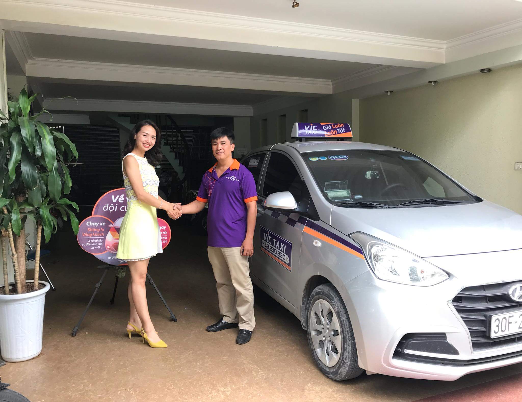 Taxi Vic sẵn sàng phục vụ khách bằng sự chuyên nghiệp